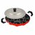 Homeeware 12 Cavities Non Stick Appam Patra With Lid,Pan/Maker/Pan Cake Maker,Red