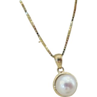                       Pearl Pendant With Natural White Pearl Stone Astrological Lab Certified - Ceylonmine                                              