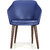 Shearling Annette Upholstered Accent Chair In Ultramine Blue Color