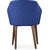 Shearling Annette Upholstered Accent Chair In Ultramine Blue Color