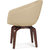 Shearling Brek Upholstered Accent Chair In Hazelnut Color