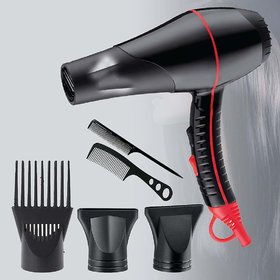 Rock Light Salon Grade Professional Hair Dryer 4000W With 2 Diffuser, 1 Comb Diffuser (Black)