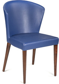Shearling Mila Upholstered Living Chair In Ultramine Blue Color