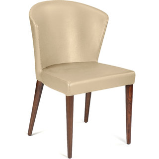 Shearling Mila Upholstered Living Chair In Hazelnut Color