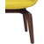 Shearling Brek Upholstered Accent Chair In Yellow Fluorescent Color