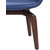 Shearling Brek Upholstered Accent Chair In Ultramine Blue Color