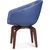 Shearling Brek Upholstered Accent Chair In Ultramine Blue Color