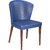 Shearling Mila Upholstered Living Chair In Ultramine Blue Color