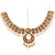 Lucky Jewellery Bridal Golden Color Alloy Gold Plated Wedding Jewellery Set For Girls  Women