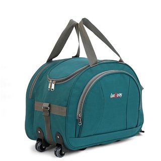 Buy LeeRooy Travel Soft Case Luggage Bag Green Duffel Bag For Holiday 2 Wheels Traveling Bag Online 1150 from ShopClues