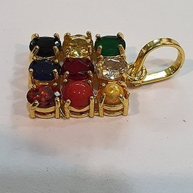 Navratan Pendant with Natural Navgrah Stone's Astrological  Lab Certified - CEYLONMINE