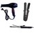 Trendy Trotters Professional 1800 Watts Black Hair Dryer +Hair Curler + Hair Straightener (6130+522+471)