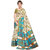 Eka Lifestyle Women's Turquoise Art Silk Printed Saree