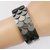JSD Black Metal Bracelet for Women and Girls_Adjustable