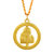 MissMister Gold plated Swivel Rotating Shirdi Sai baba pendant chain necklace Men women