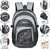 Leerooy Gray Multi Ppcket Laptop And School Backpack