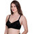 Sona Women's SL007 Full Coverage Non-Padded T-Shirt Lace Bra Black Color Pack of 2