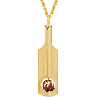                       MissMister Gold plated Bat Ball cricket fashion pendant jewellery Men Women                                              