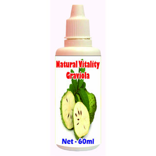                       Natural Vitality Graviola Drops - 60ml (Buy Any Supplement Get The Same 60ml Drops Free)                                              