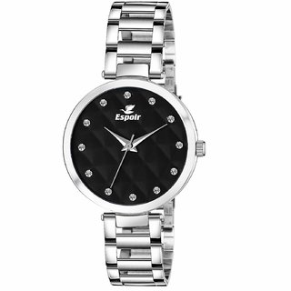 Buy Espoir Analog Stainless Steel Black Dial Girl s and Women s