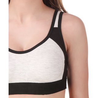 cotton underwire sports bra