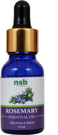 Rosemary Essential Oil - 100 Pure, Natural  Undiluted - Muscles, Joints, Hair Conditioner  Blackheads  (15 ml)