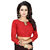 Eka Lifestyle Women's Red Georgette Printed Saree