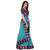 Eka Lifestyle Women's Blue Paper Silk Printed Saree