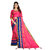 Eka Lifestyle Women's Pink Cotton Silk Printed Saree