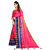 Eka Lifestyle Women's Pink Cotton Silk Printed Saree