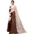 Eka Lifestyle Women's Brown Georgette Printed Saree