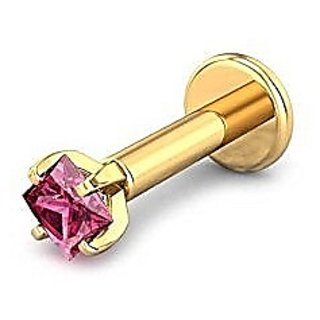 CEYLONMINE natural manik ruby nose pin original unheated stone manik ruby gold plated nosepin for women girls CEYLONMINE natural manik ruby nose pin original unheated stone manik ruby gold plated nosepin for women girls