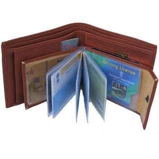                       pocket bazar  Men Tan Artificial Leather Wallet  (9 Card Slots)                                              