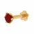 CEYLONMINE original ruby nosepin natural stone manik ruby gold plated nose pin for women & girls