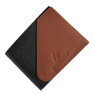                       pocket bazar  Men Black Tan Artificial Leather Wallet  (5 Card Slots)                                              