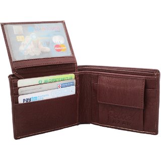                      Pocket bazar  Men Casual Brown Artificial Leather Wallet  (5 Card Slots)                                              