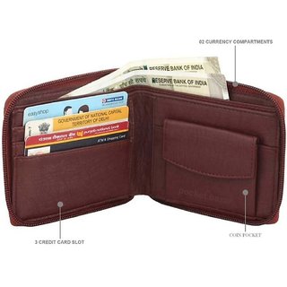                       pocket bazar  Men Casual Brown Artificial Leather Wallet  (3 Card Slots)                                              