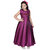 Sky Heights' Girls Wine Purple Frock Gown Party Wear Dress for Kids