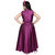 Sky Heights' Girls Wine Purple Frock Gown Party Wear Dress for Kids