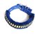 WONDER CHOICE 1.5 Inch Blue Fur Dog Collar (For Neck Size 14.5 To 17.5 Inch)