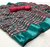 Stark Linen Printed Saree With Patta Lace And Blouse Piece