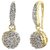 JSD American Diamond Gold Plated Pendant Set for Women and Girls