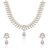 JSD Gold Plated American Diamond Necklace Set for Girls and Women