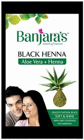 Banjaras Black Henna Aloe Vera And Henna 50gm