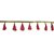 Stylewell CWG0052 (9 Mtr) Roll Of Hanging tassel/Latkan Gota Patti Embroidery Trim Lace Border with 5.08 cm Width
