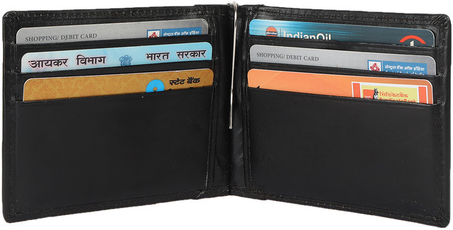 Plain Leather Black Card Holder Wallet at Rs 40/piece in Kolkata | ID:  21098664812