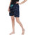 Be You Navy Blue Printed Night Shorts for Women