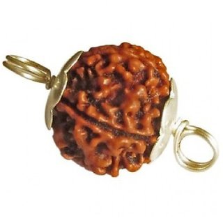                       CEYLONMINE  5 mukhi rudraksha pendant original  unheated mokash shiv beads                                              