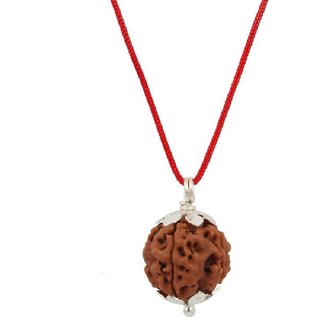                       CEYLONMINE shiv shakti rudraksha pendant five face rudraksha pendant for unisex                                              
