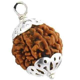                       CEYLONMINE shiv beads pendant original  natural beads rudraksha locket                                              